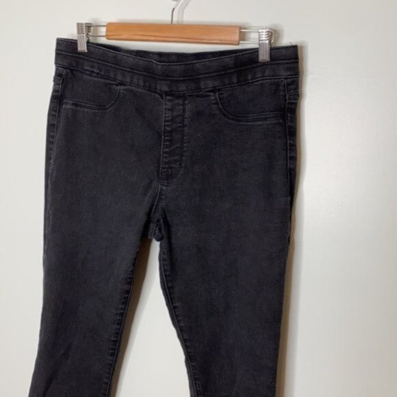 Jordache Women Black Pull On Elastic Waist Jeggings Stretch Jeans Size Large - Picture 4 of 11